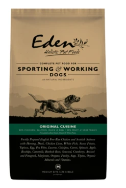 Eden Dog - 80/20 Original Cuisine Working & Sporting Dog Medium Kibble 15kg