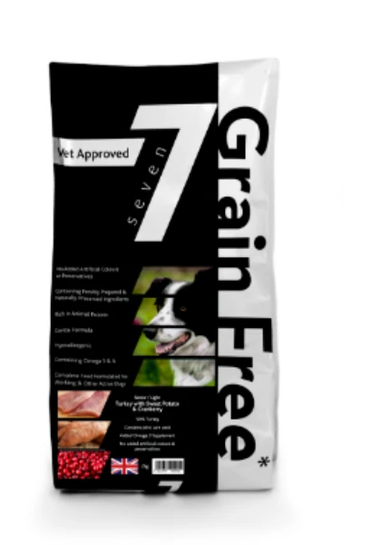 Seven Dog - Senior / Light Turkey With Sweet Potato & Cranberry Grain Free 12kg 1 Seven Dog - Senior / Light Turkey With Sweet Potato & Cranberry Grain Free 12kg