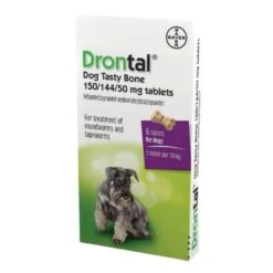 Drontal Plus For Dogs Bone Shaped 6 Pack