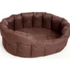 P & L Oval Waterproof Softee Bed Brown 6