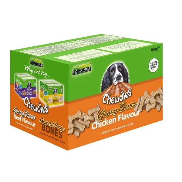 Chewdles Dog - Chicken Gravy Bones 10kg 1 Chewdles Dog - Chicken Gravy Bones 10kg