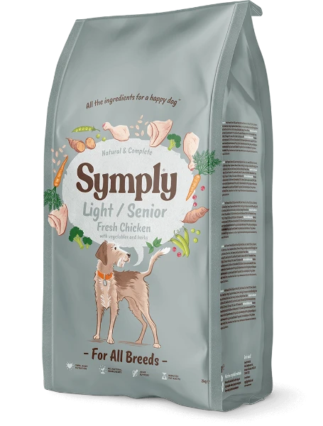 Symply Dog - Adult Light / Senior Chicken 6kg 1 Symply Dog - Adult Light / Senior Chicken 6kg