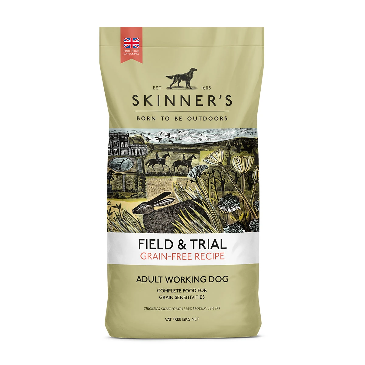 Skinners Dog - Field & Trial Chicken & Sweet Potato Grain Free 15kg 1 Skinners Dog - Field & Trial Chicken & Sweet Potato Grain Free 15kg