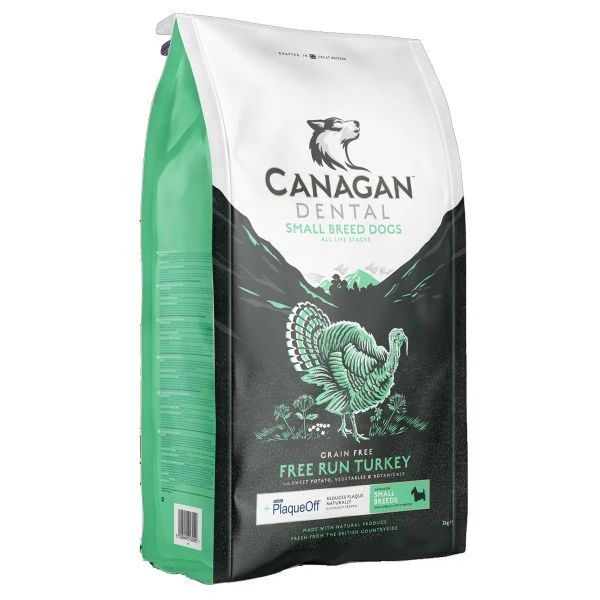 Canagan Dog - Small Breed Dental Free Run Turkey 2kg 1 Canagan Dog - Small Breed Dental Free Run Turkey 2kg
