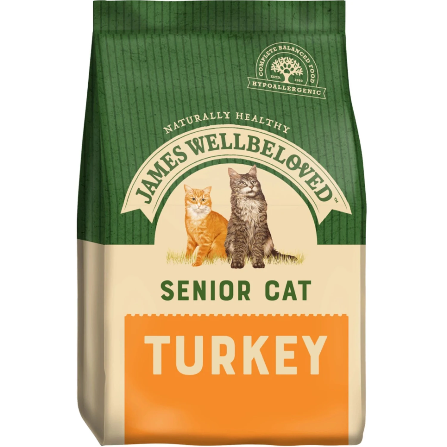 James Wellbeloved Cat - Senior Turkey 4kg 1 James Wellbeloved Cat - Senior Turkey 4kg