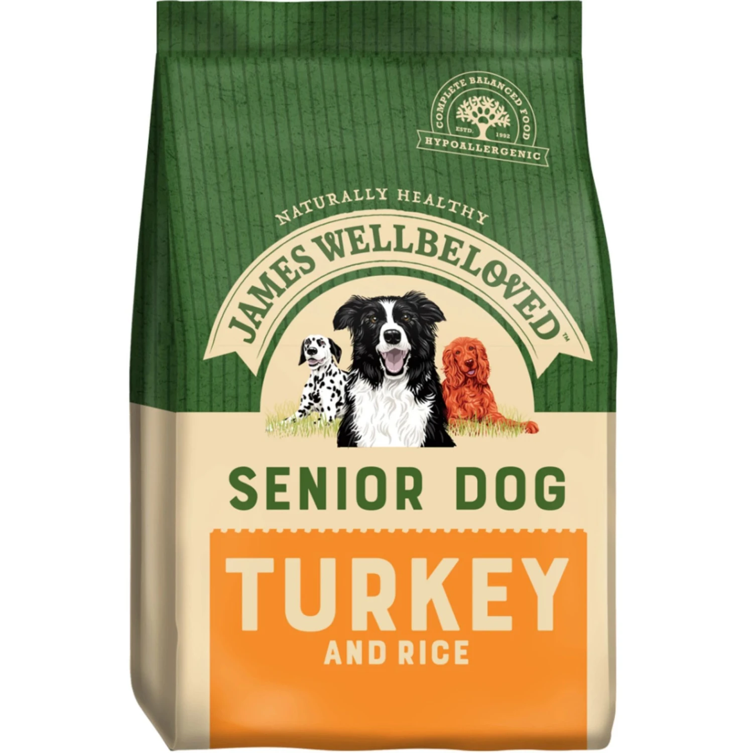 James Wellbeloved Dog - Senior Turkey & Rice 15kg 1 James Wellbeloved Dog - Senior Turkey & Rice 15kg