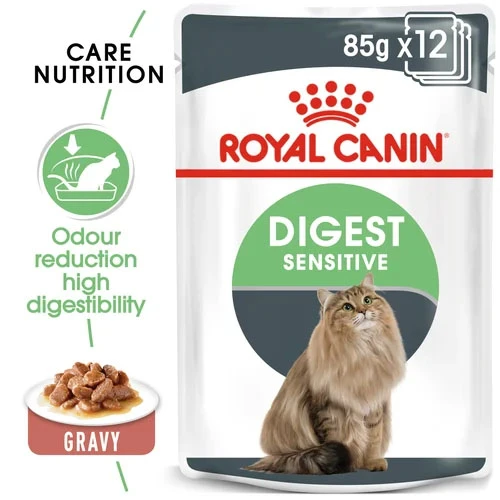 Royal Canin Cat - Pouch Box Digest Sensitive Care In Gravy 12x85g 2 Royal Canin Cat - Pouch Box Digest Sensitive Care In Gravy 12x85g - Image 2