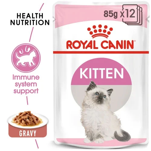 Royal Canin Cat - Pouch Box Kitten Gravy 12x85g 2 Royal Canin Cat - Pouch Box Kitten Gravy 12x85g - Image 2