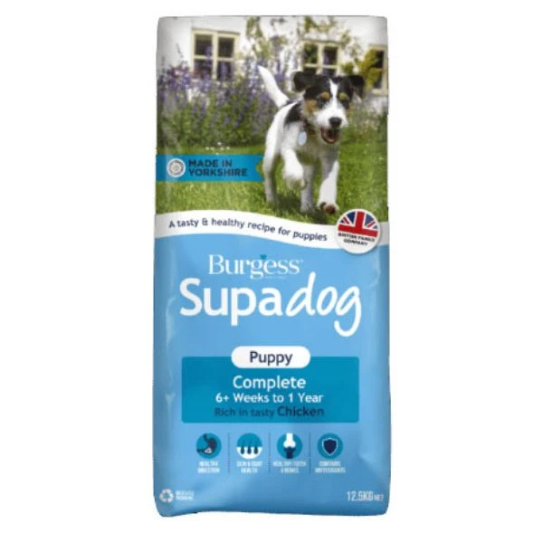 Burgess Dog - Supadog Puppy Rich In Chicken 12.5kg 1 Burgess Dog - Supadog Puppy Rich In Chicken 12.5kg