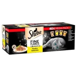 Sheba Fine Flakes Poultry In Jelly 40x85g