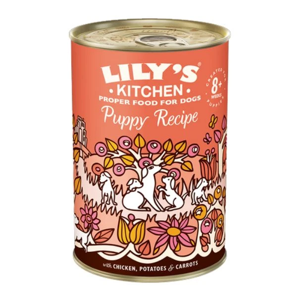 Lily's Kitchen Dog Tin Chicken Dinner For Puppies 6x400g 1 Lily's Kitchen Dog Tin Chicken Dinner For Puppies 6x400g