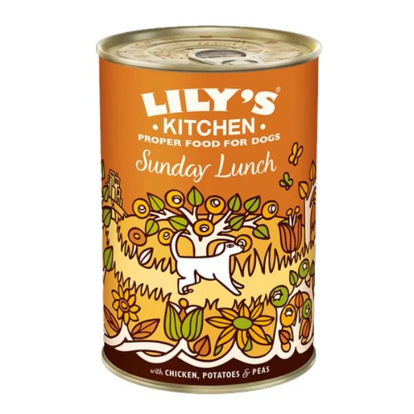 Lily's Kitchen Dog Tin Sunday Lunch 6x400g 1 Lily's Kitchen Dog Tin Sunday Lunch 6x400g