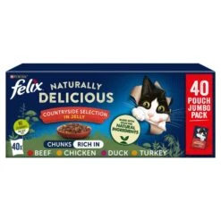 Felix Naturally Delicious Countryside Selection In Jelly 40x80g