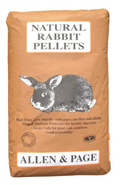Allen And Page Natural Rabbit Pellets 20kg 1 Allen And Page Natural Rabbit Pellets 20kg