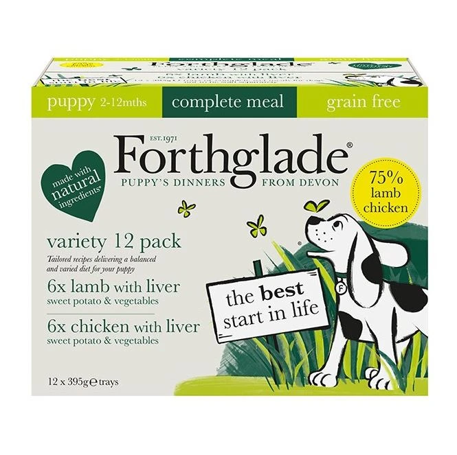 Forthglade Puppy - Complete Grain Free Variety 12x395g 1 Forthglade Puppy - Complete Grain Free Variety 12x395g