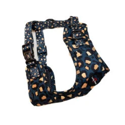 Funk The Dog Harness Leopard Green & Gold Large